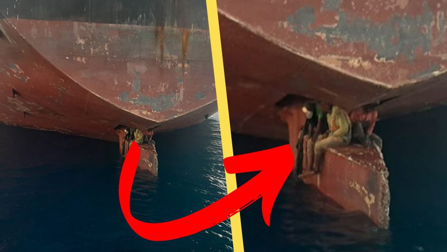 Migranter reste till EU på fartygsroder