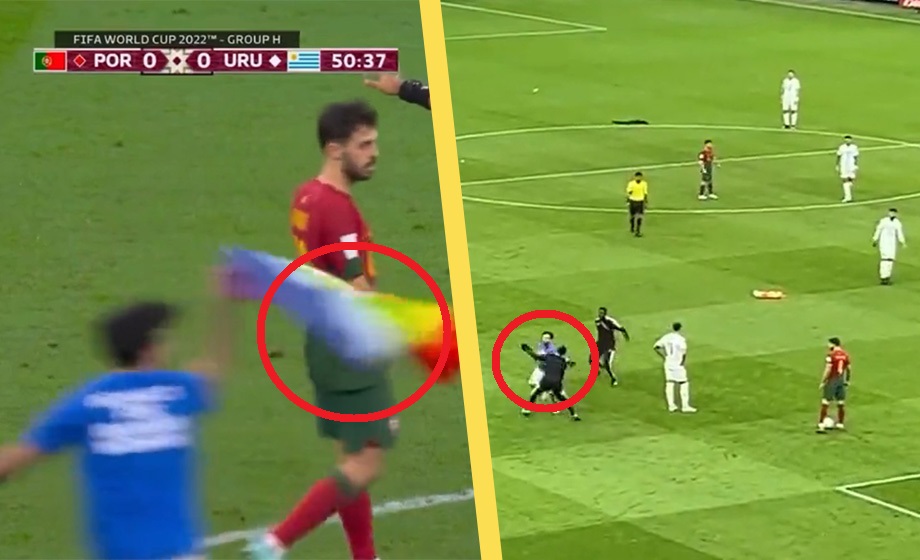 VIDEO: Prideaktivist stormar fotbolls-VM