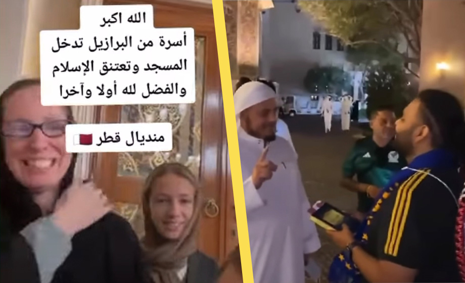 Qatar konverterar VM-besökarna till islam