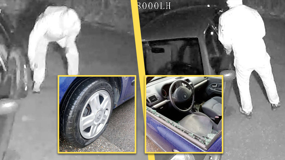 Rödgröna domare friar man från vandalism av polismans bil