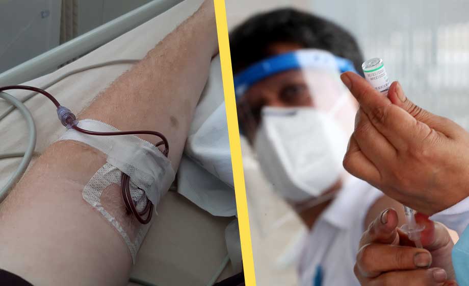 Icke-vaccinerat blod kan bli hårdvaluta