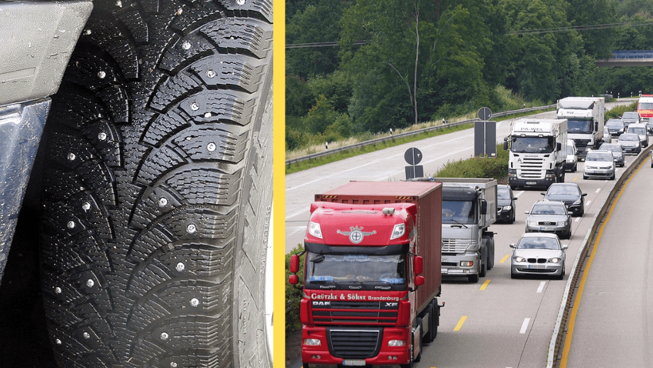 Vägarna blir halare när färre väljer dubbdäck