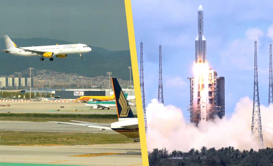 Kinesisk raket fick flygplatser att stänga luftrummet