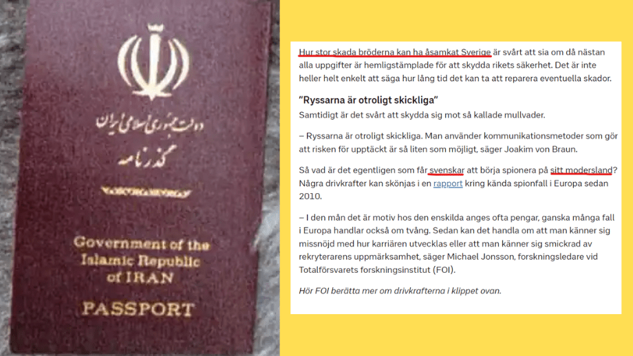 SVT kallar iranska spionbröderna ”svenskar”