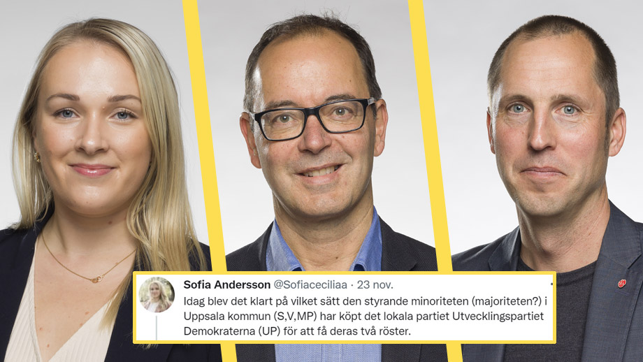 Uppsalamoderater anklagar S för att ”köpa” stöd med skattemedel