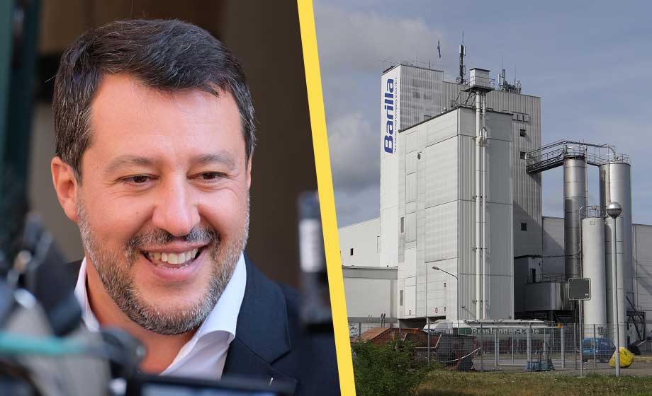 Salvini hånar pastajättes hyllande av insekter som föda