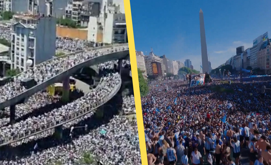 VIDEO: Se Argentina fira VM-guldet – fyra miljoner på gatorna