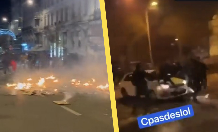 VIDEO: Marockanska fans tar över gator i Europa – en död