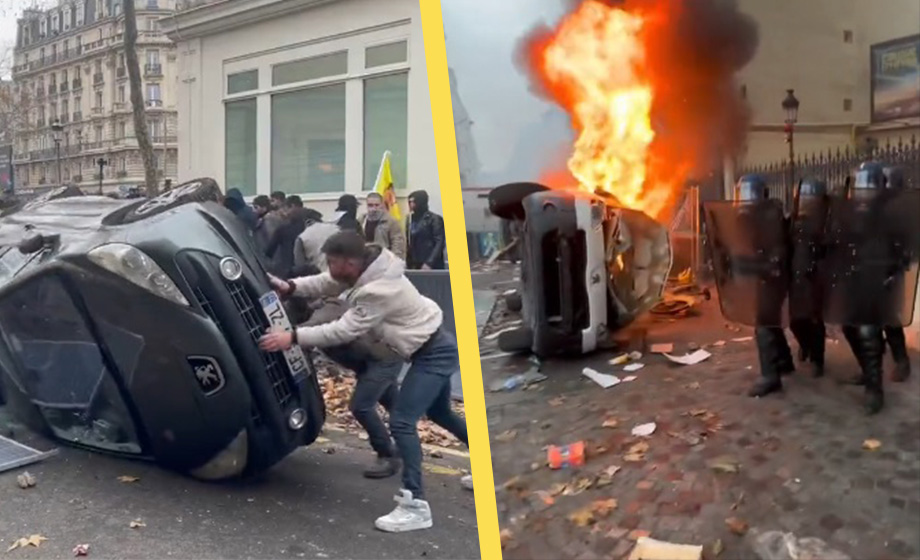 VIDEO: Kurder river Paris efter fredagens blodbad