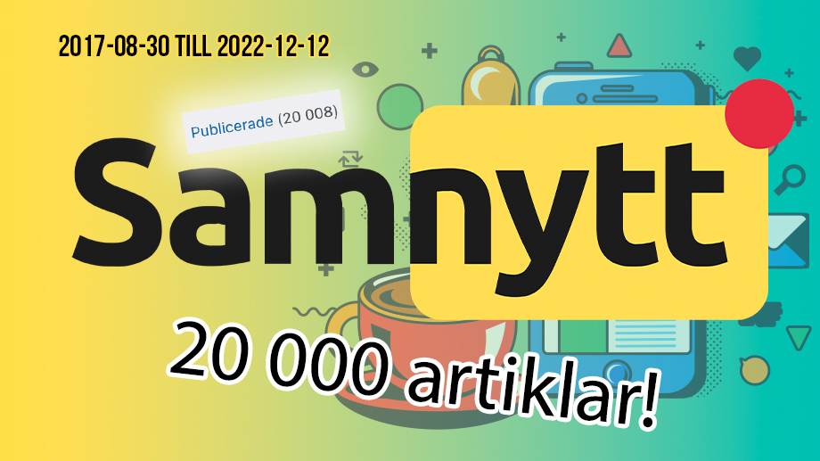 Samnytts milstolpe: Över 20 000 artiklar
