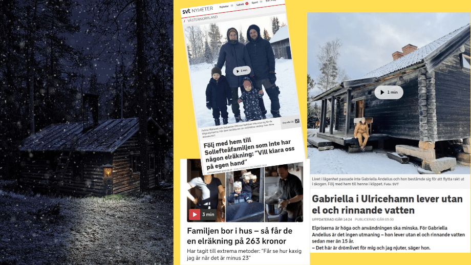SVT romantiserar strömlöst leverne i ett flertal reportage