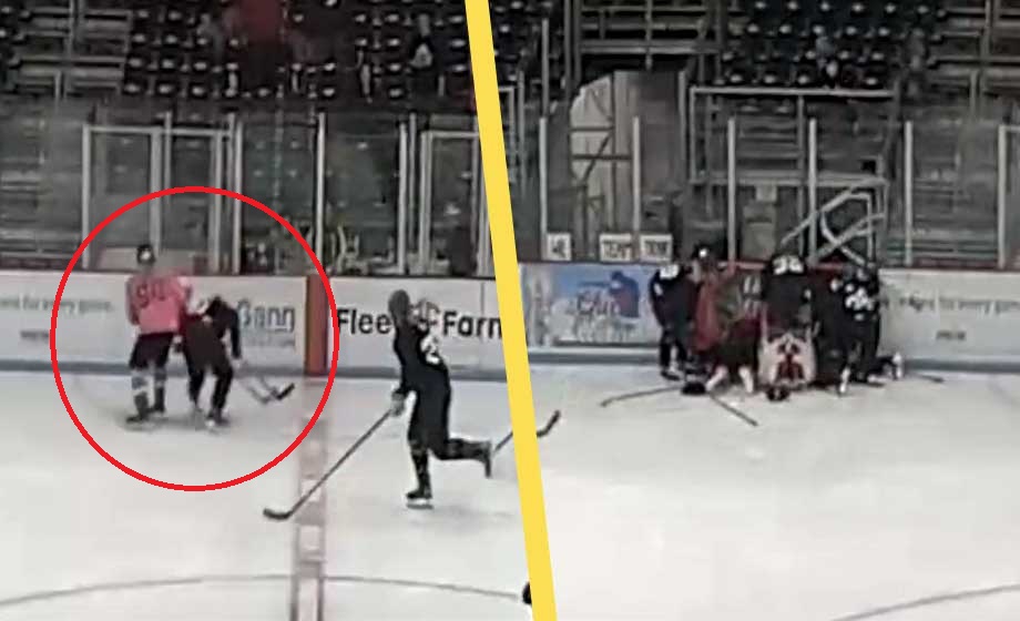 VIDEO: Transman tacklas av transkvinna – fick hjärnskakning