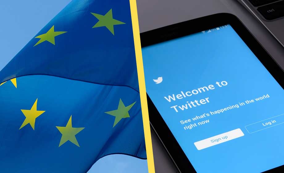 EU hotar att blockera Twitter
