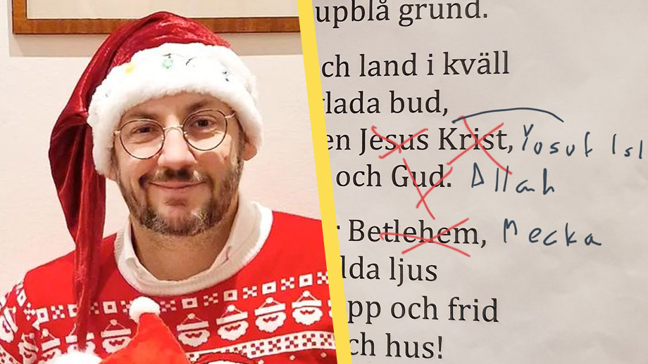 C-ledarens ”islamist”-julpsalm – bytte ut ”Gud” mot ”Allah”