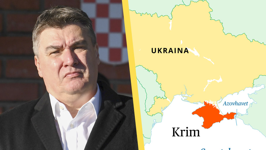 Kroatiens president: Krim kommer aldrig bli ukrainskt igen