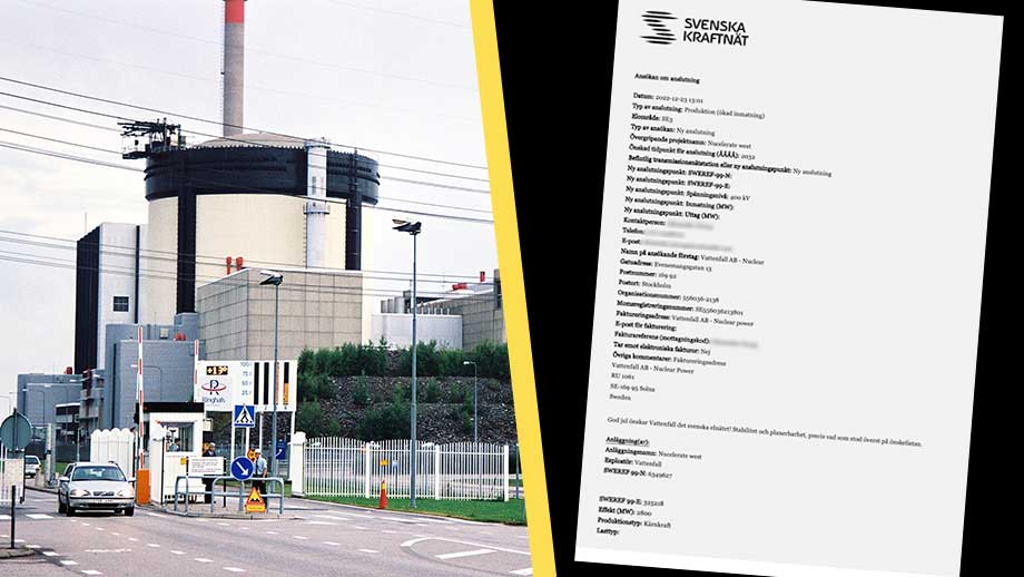 Vattenfall har ansökt om att bygga ny kärnkraft