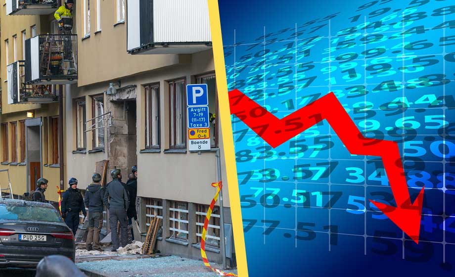 Skjutningarna minskar värdet på bostäder