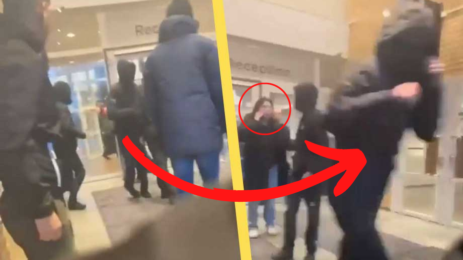 VIDEO: Här jagar skolpersonal ut maskerat gäng – ”UT!”