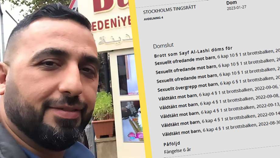 Irakisk kioskägare döms för pedofila våldtäkter