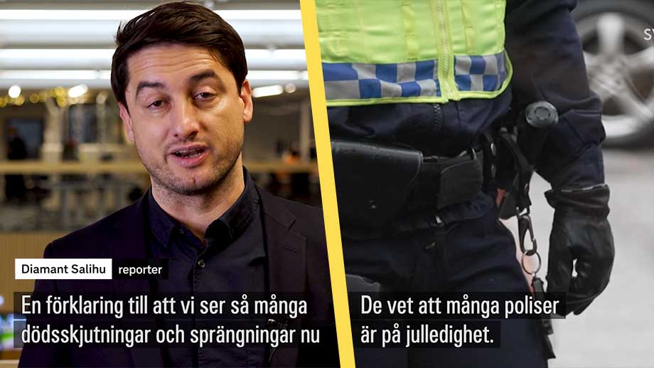 SVT:s teori: Jullediga poliser förklaringen till gängvåldet