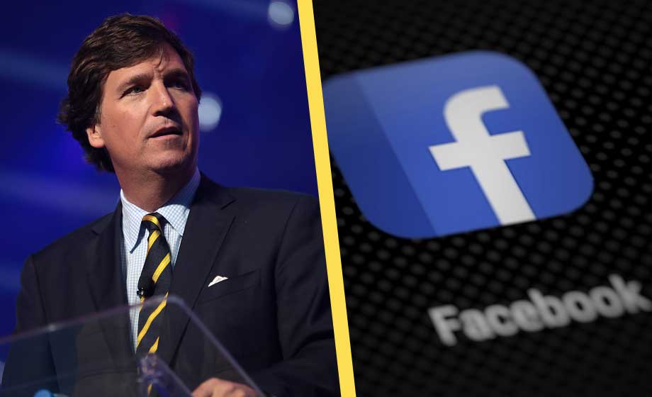 Vita huset begärde att Facebook censurerade Tucker Carlson