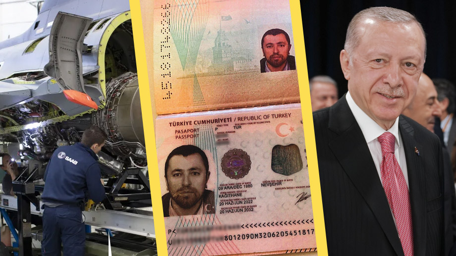 Turk fotade vid Saabs militära flygplansproduktion – döms