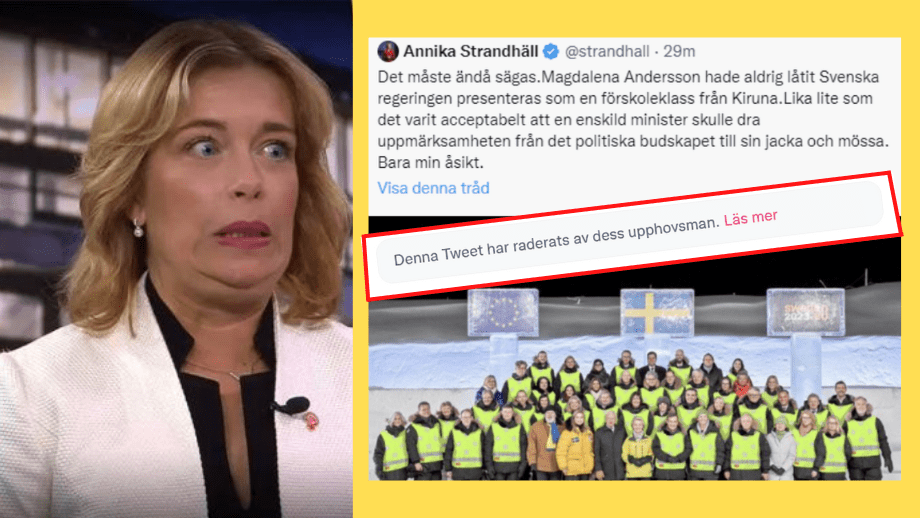 Strandhäll spred fakebild från EU-möte