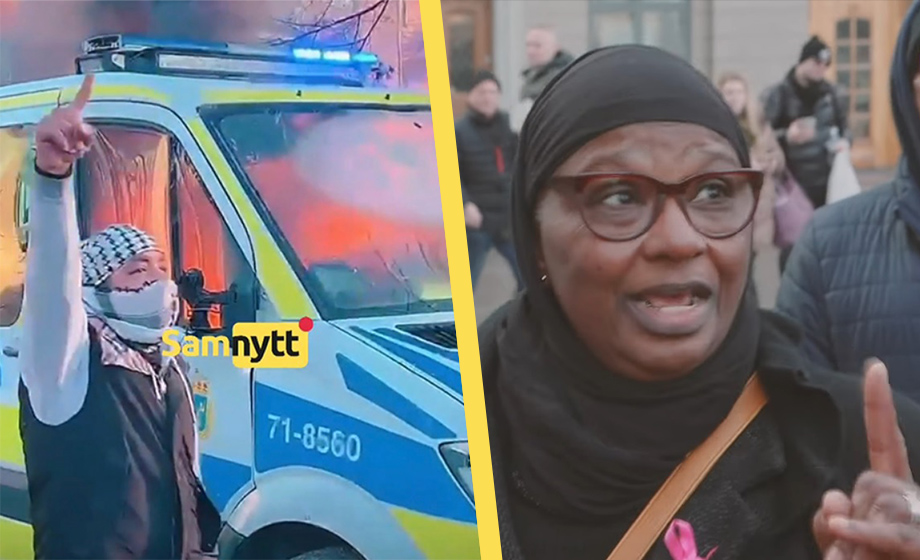 Kvinnan: Värre att bränna koranen än att kasta sten på poliser