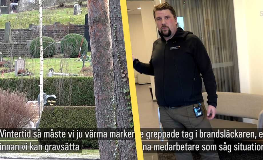 Hot av aggressiva anhöriga växande problem för begravningspersonal
