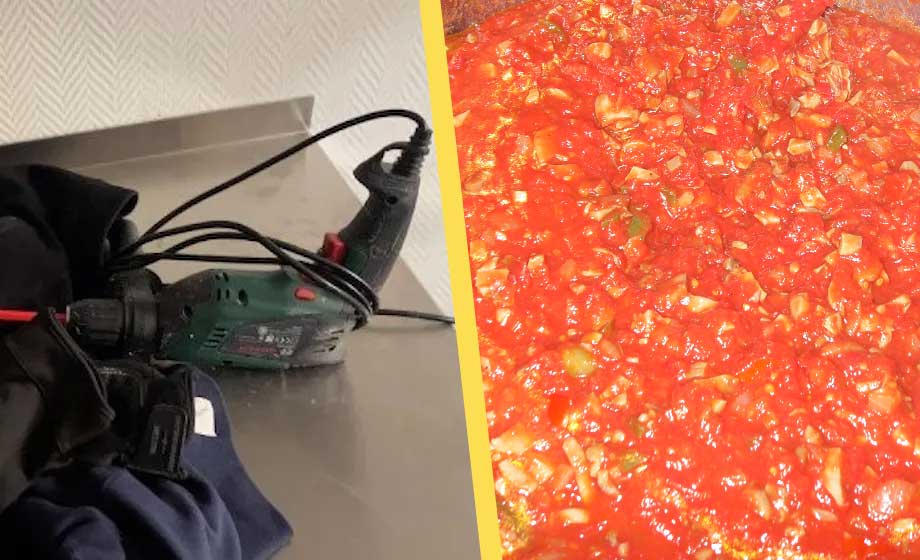 Restaurang använde slagborrmaskin för sås – låg på toaletten