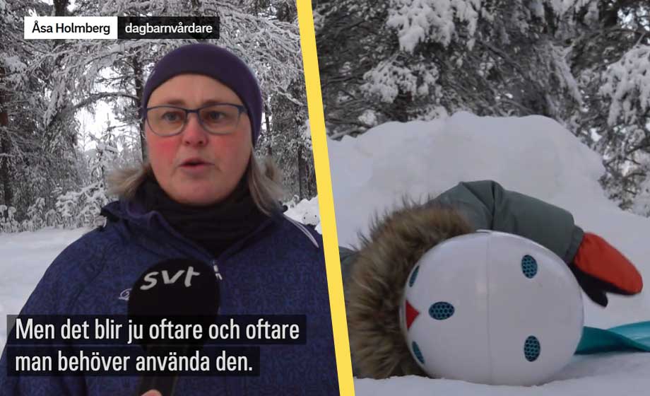 SVT: Klimatförändringar i Norrland fara för dagisbarn – hålls inne