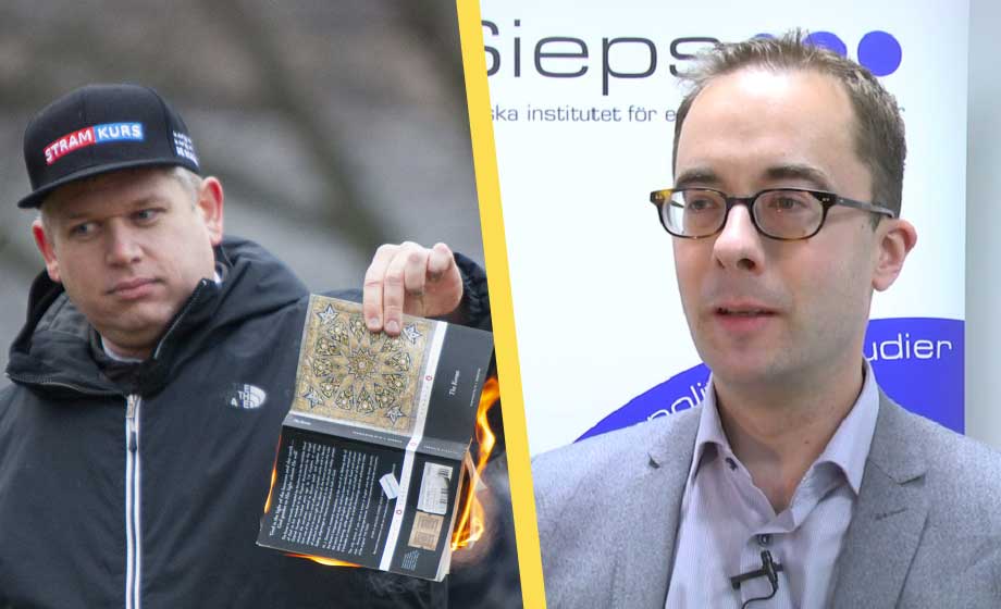 Professor i offentlig rätt: Polisen har INGET stöd i lagen att stoppa koranbränning