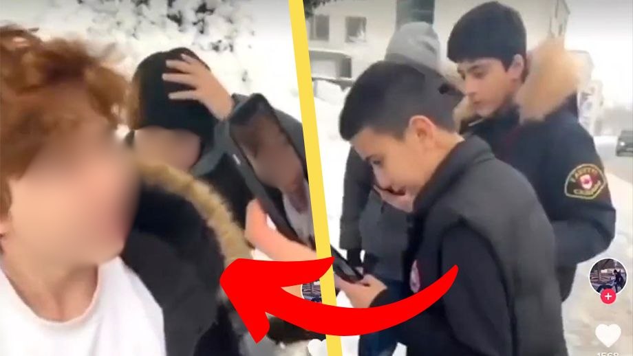 VIDEO: Finska pojkar tvingas ned på knä – ”Bitch boy”