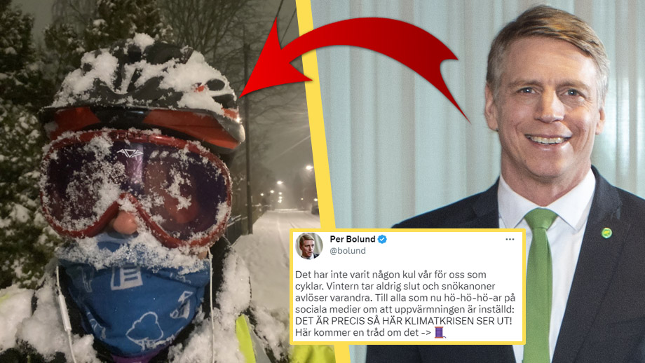 Bolund om snökaoset: ”Precis såhär klimatkrisen ser ut”