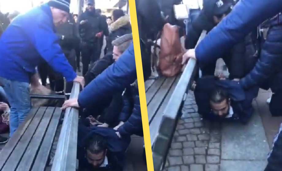 VIDEO: Här grips iraniern efter mordförsöket