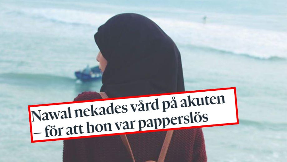 Snyftartikel: Illegal invandrare nekades vård