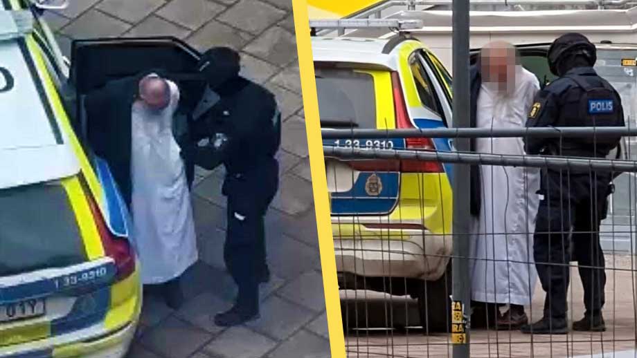 Misstänkt terrorist gripen vid fotbollslandslaget i Stockholm