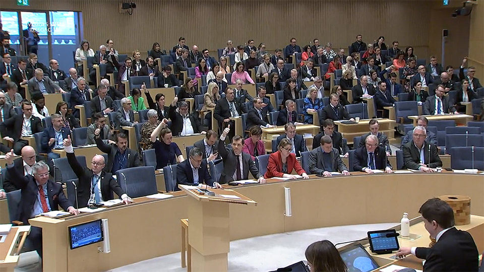 Riksdagen röstade ja till Nato