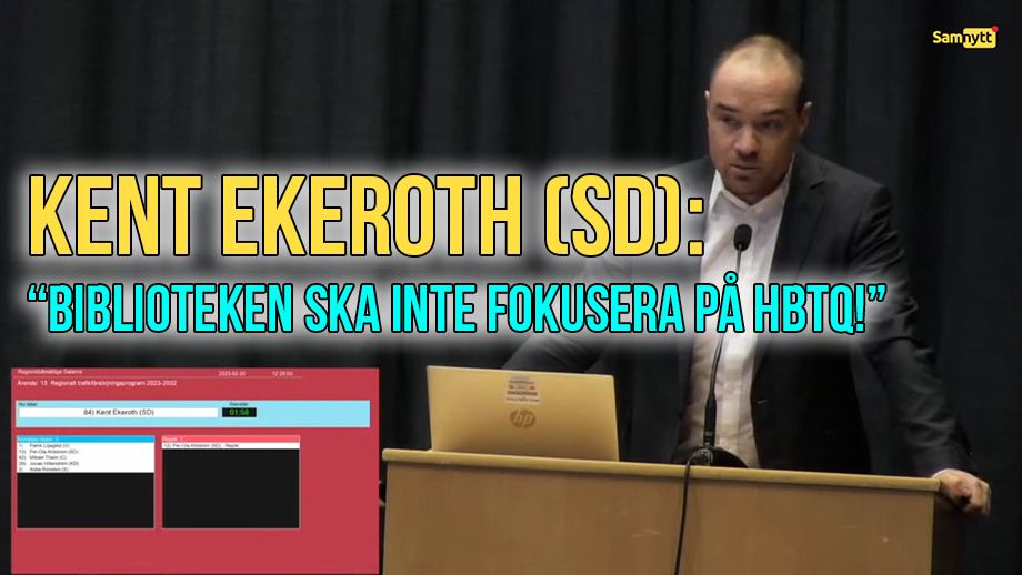 Se Ekeroths debatt: ”Biblioteken ska inte fokusera på HBTQi+”