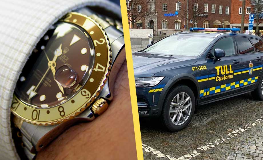 Tulldeklarerade inte lyxklocka efter resa – får böta 40 000