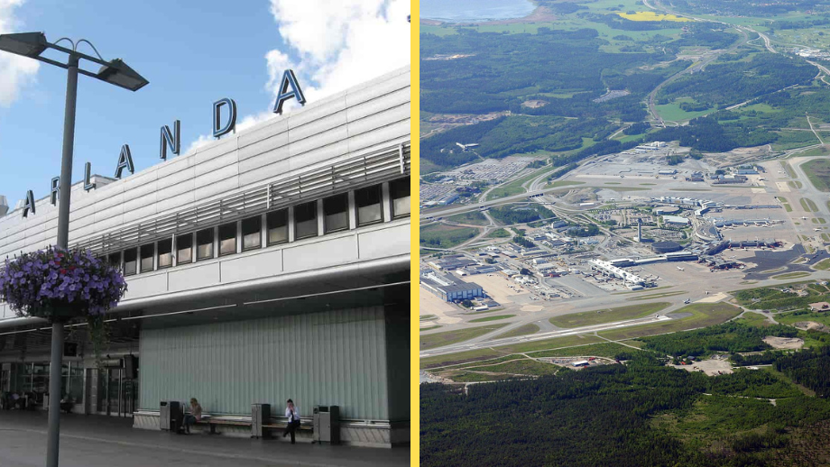 Kvarlevor av människokropp hittade vid Arlanda