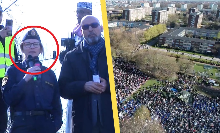 VIDEO: Se polisens tal inför muslimerna – ”Salam alaykum – en stor ära”