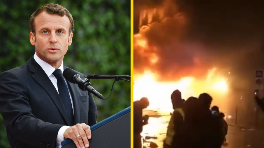 Brinnande protester efter att Macrons pensionsreform fått grönt ljus