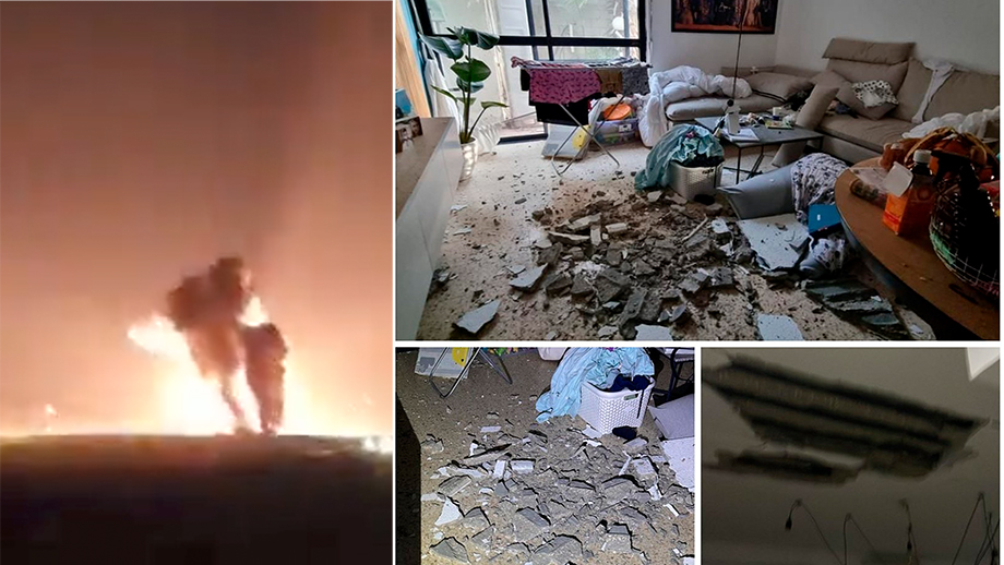 Massiva raketattacker från Libanon mot Israel