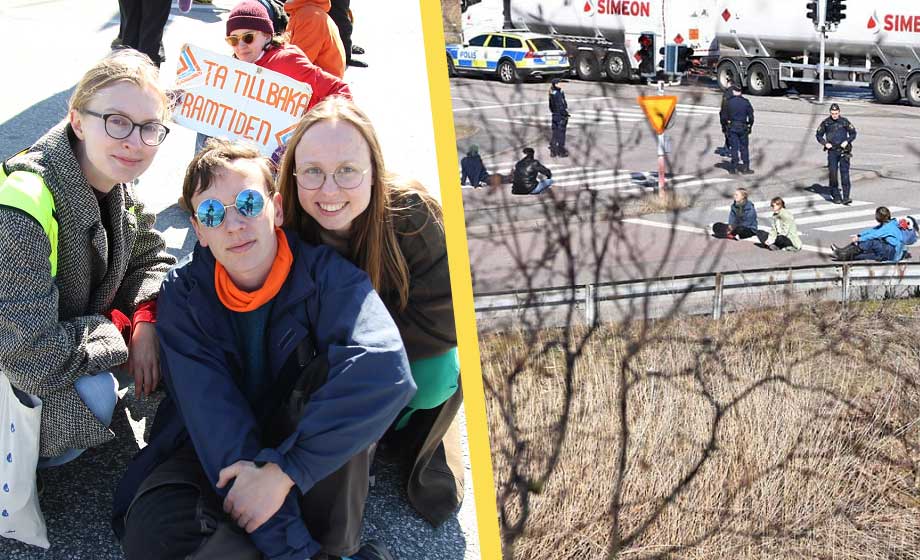 Klimatextremister utförde sabotage i trafiken – stoppade bilar