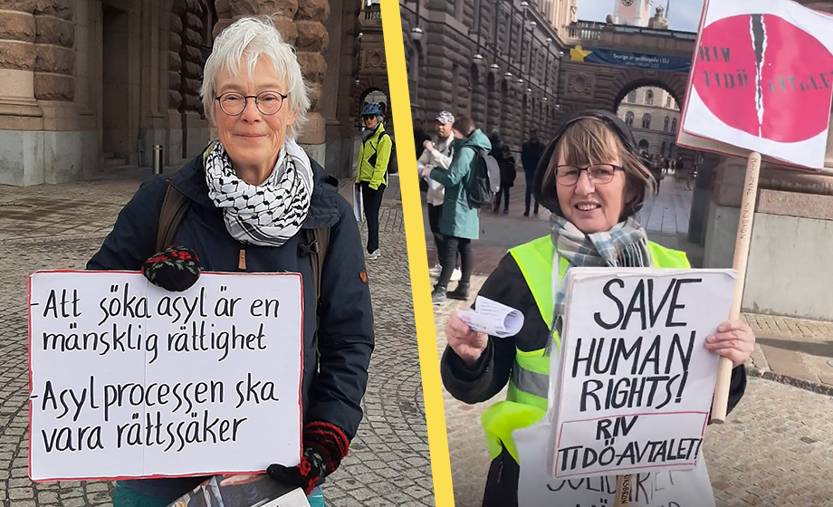 Damernas krav: ”Uppehållstillstånd för ALLA från Afghanistan”