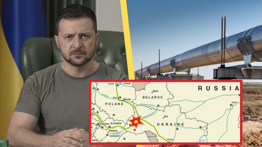 Zelenskyj: Spräng Ungerns oljeledning