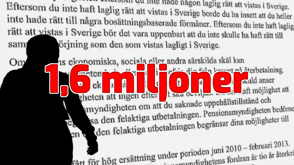 Illegal invandrare lurade till sig 1,6 miljoner – krävs på återbetalning