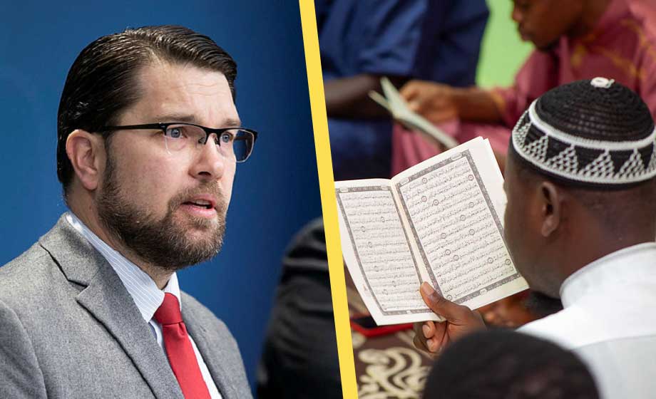 Åkesson: Fullt utövande muslim är INTE svensk
