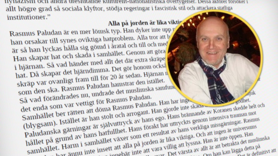 Muslim kräver halv miljard i skadestånd av Paludan – fick nej